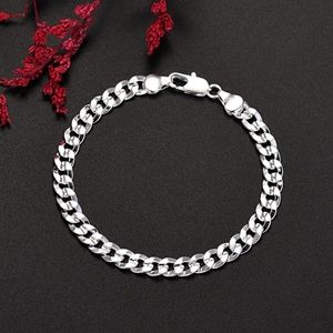 Men's Silver Chain Bracelet